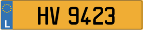 Trailer License Plate